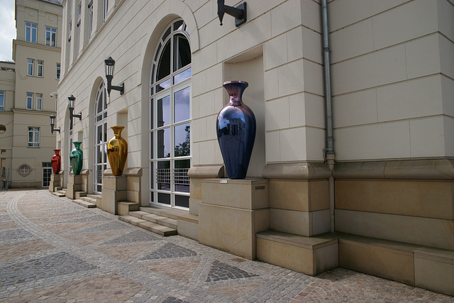 Coloured Vases In Luxembourg