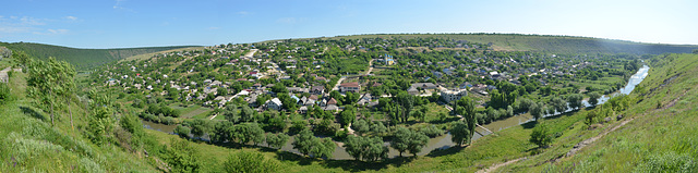 Moldova, Orheiul Vechi, The Village of Trebujeni and Răut River