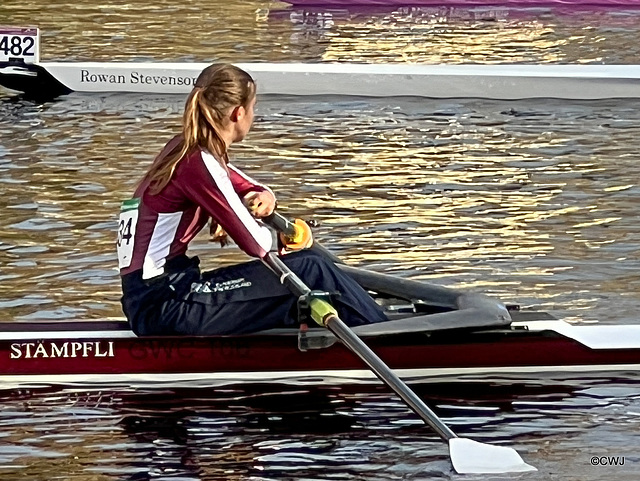 Rower on the Caledonian Canal for the November Meet