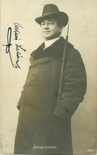 Julius Lieban Autograph