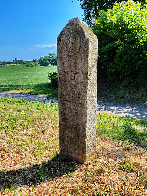 Grenzstein von 1884 bei Webelsfelde