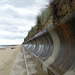 Sea defence wall at Horsey