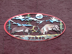 Decorative Plaque in Carcross, Yukon