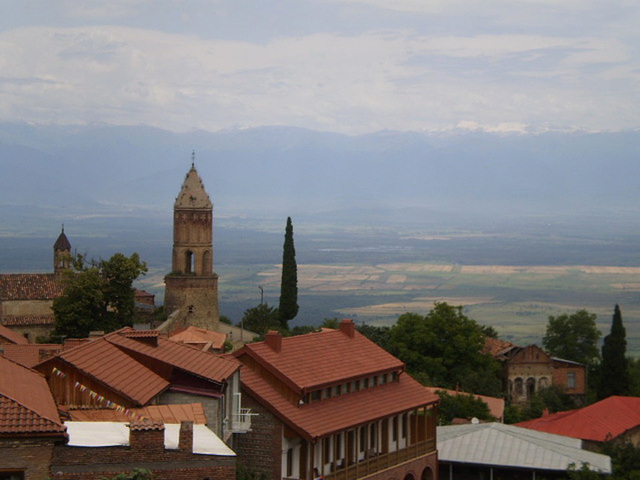 Sighnaghi's roofs.