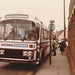 Midland Red Express 528 (WOC 728T) at Bury St. Edmunds - 30 Mar 1985
