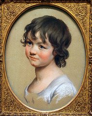 Portrait de fillette - Pastel sur papier de Joseph Ducreux