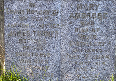 Grave of James Turner and Mary Ambrose Turner