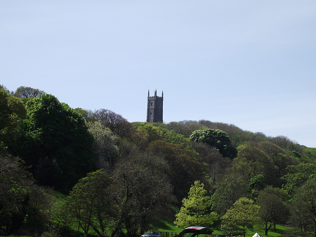 Stoke church standing amongst a variety of trees