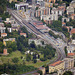 Sicht auf den Bahnhof von Lugano