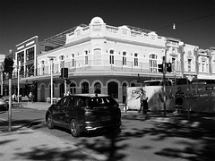 Intersection 'South Steyne' with 'The Corso', Manly, NSW