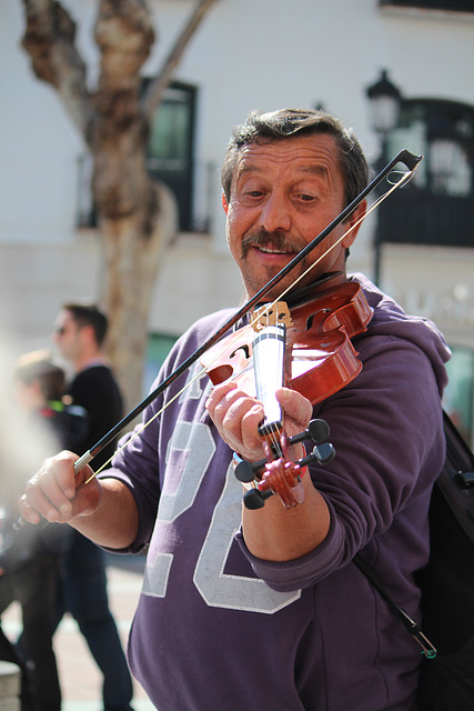 Busker, Spain.