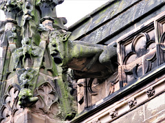 sandiacre church, derbs ; c14 gargoyle on chancel