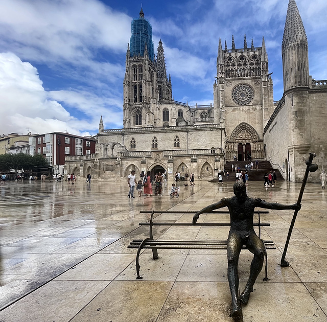 the tired pilgrim, Burgos