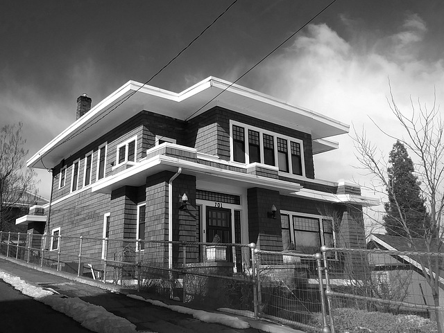 Bungalow in black & white