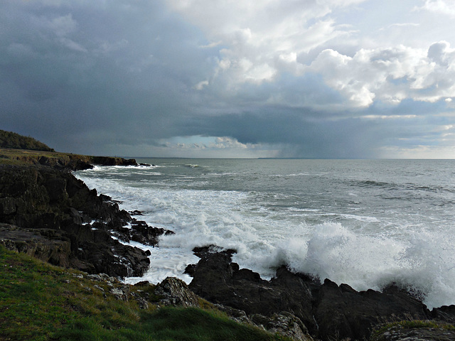 il pleut fort sur l'ile de groix