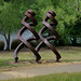 Statues walking