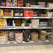 crispbread section in the supermarket