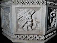 chilton foliat church, wilts c19 font by thomas meyrick 1850 (8)