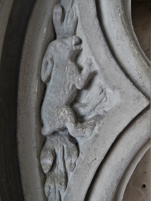 sible hedingham church, essex (20)hare on cenotaph of condottiere sir john hawkwood +1394