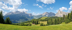 Panorama della Val Badia da Piz Arlara