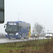 Prospect Coaches (Megabus contractor) PR73 EMA on the A11 at Barton Mills - 8 Feb 2024 (P1170283)