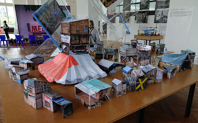 Model of a protest camp