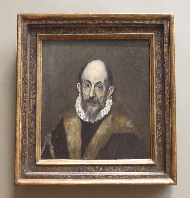 Portrait of a Man by El Greco in the Metropolitan Museum of Art, July 2011