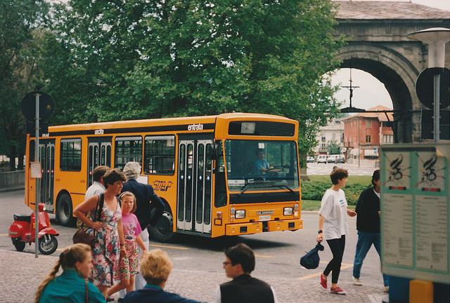 SVAP bus in Aosta - 29 Aug 1990 SVAP bus in Aosta - 29 Aug 1990