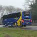 Prospect Coaches (Megabus contractor) PR73 EMA on the A11 at Barton Mills - 8 Feb 2024 (P1170284)