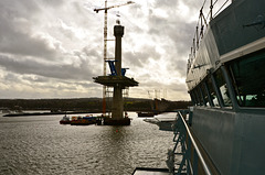 New Queensferry Crossing under construction