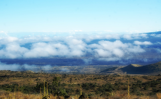 Clouds below your knees