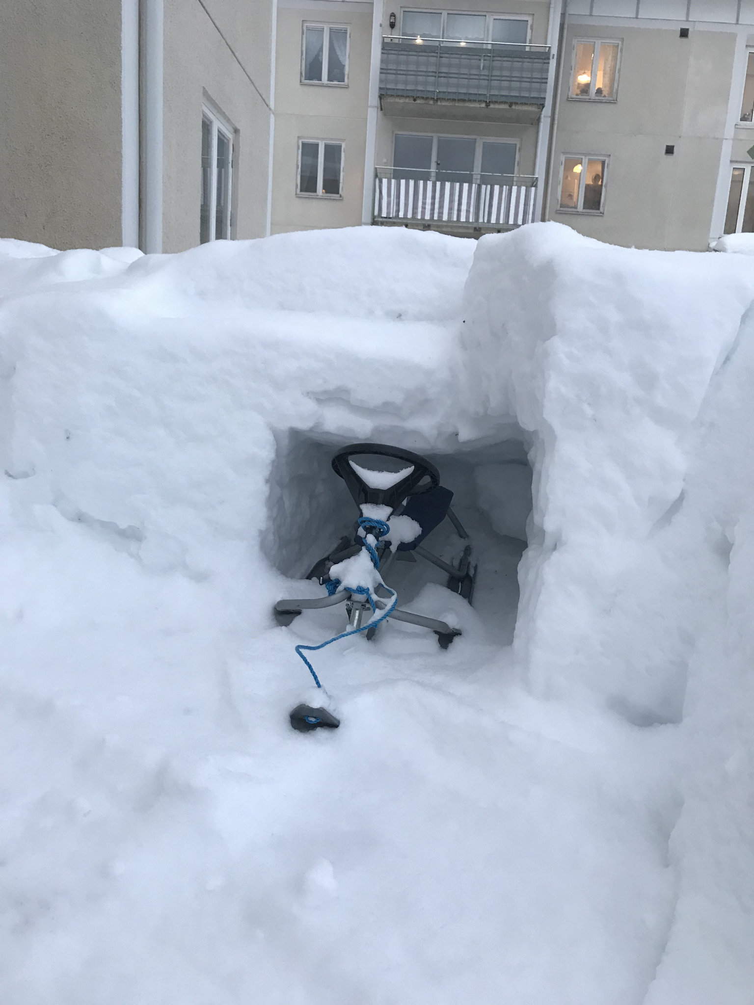 a snow garage!