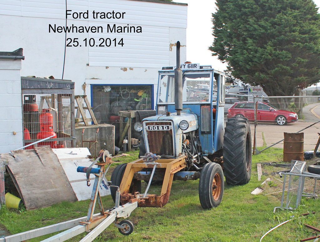 Ford tractor, Newhaven Marina, 25 10 2014