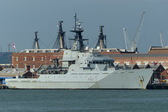 HMS Mersey at Portsmouth - 22 April 2018