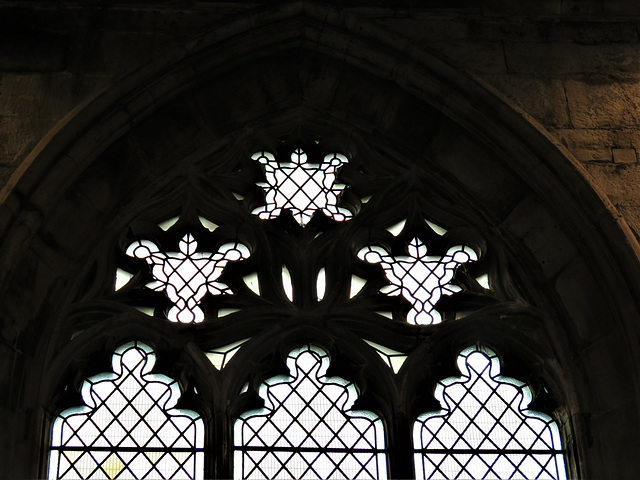 sandiacre church, derbs; c14 chancel split cusp kentish tracery