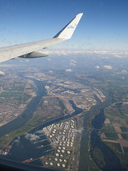 La ZIP de Rotterdam vue d'avion.