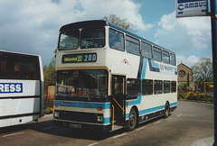 Whippet Coaches G823 UMU in Newmarket - 5 May 1996 (309-14)