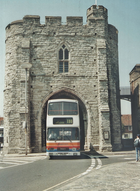 East Kent Road Car Co 255 (K715 ASC) in Canterbury - 30 Jun 1995 (274-30)