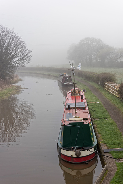 Narrow boats on the Shropshire Union canal