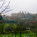 Looking from the Trig Point (174m) to the Mortuary Chapel, Handsworth Cemetery, Grade I Listed Building