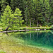 Walk along the lake of St. Moritz, Switzerland