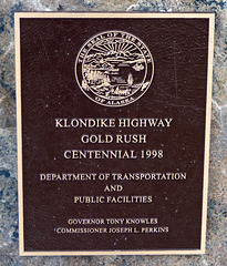 Gold Rush Centennial Plaque