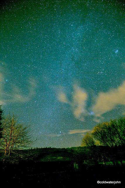 It took only half an hour for clouds to sweep in to what had been a moonless starlit night...