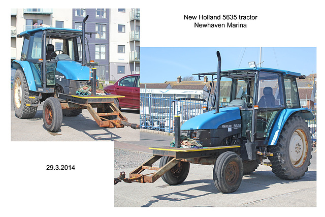 New Holland 5635 tractor Newhaven Marina 29 3 2014