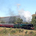 Bulleid West Country class 34028 EDDYSTONE climbing up from Goathland with 2P05 11.37 Grosmont - Pickering 28th September 2024.