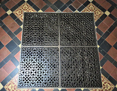savernake church wilts c19 cast iron heating grill