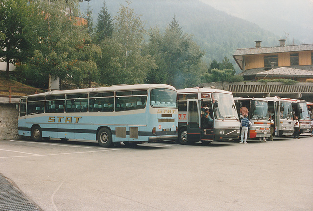 Courmayeur bus station - 29 Aug 1990 Courmayeur bus station - 29 Aug 1990