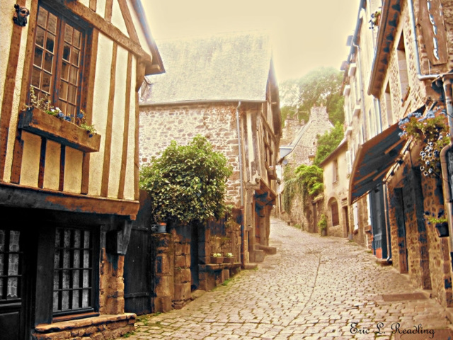 Dinan, France (sepia)