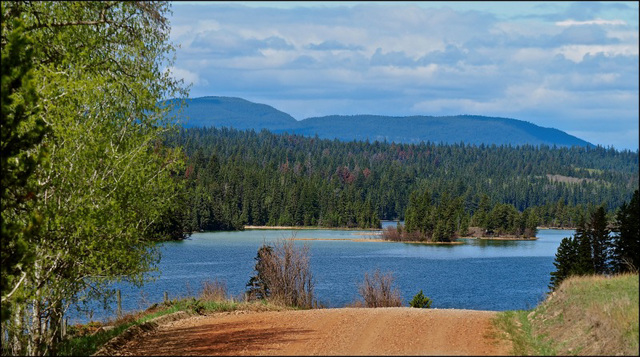 Chimney lake in British Columbia, Canada