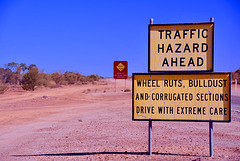 Road sign..Central Australia